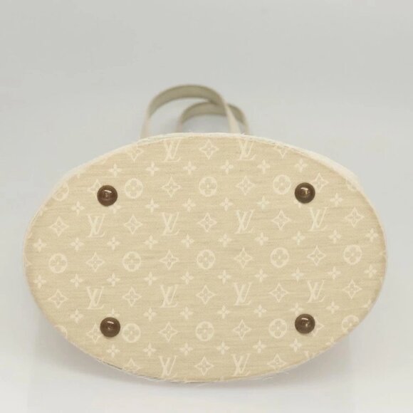 LOUIS VUITTON Monogram Mini Lin Bucket PM Shoulder Bag Dunne M95316 Auth 122741 - Picture 8 of 15